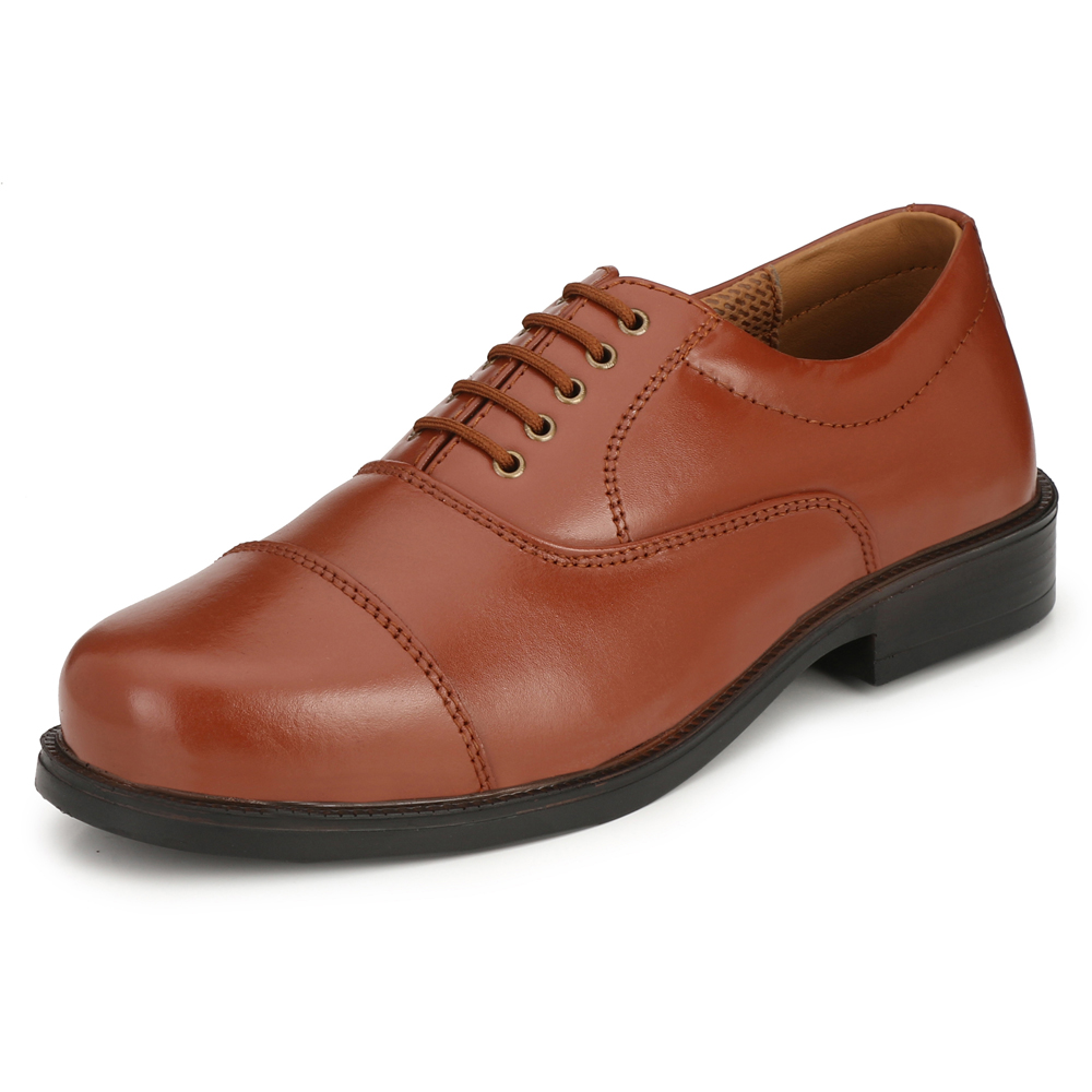 Mikaasa Police Lace Up Cut Shoes (Tan)