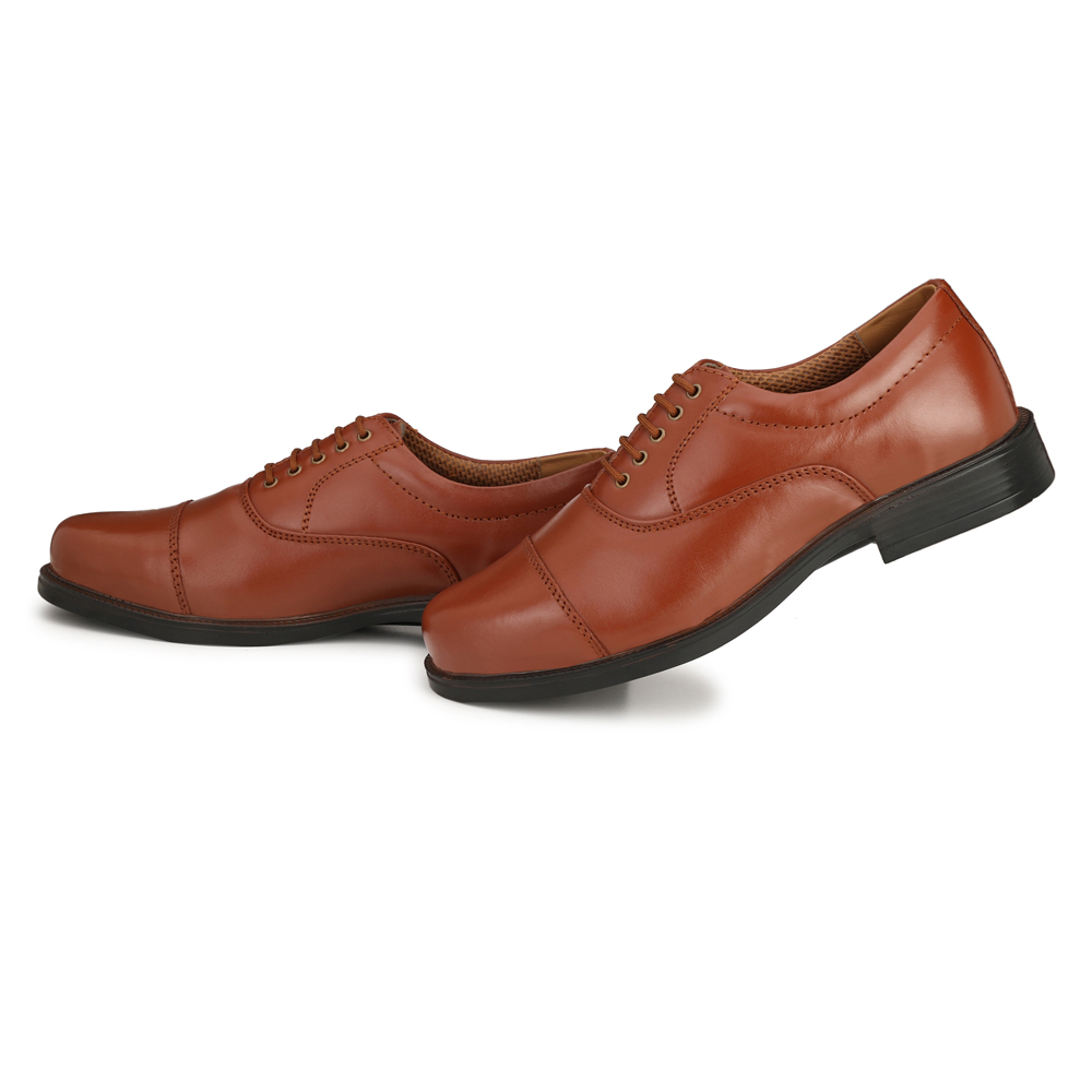 Mikaasa Police Lace Up Cut Shoes (Tan)