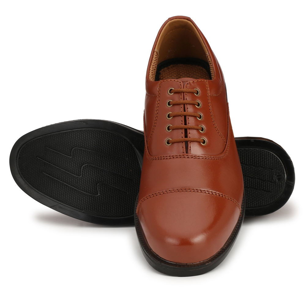 Mikaasa Police Lace Up Cut Shoes (Tan)