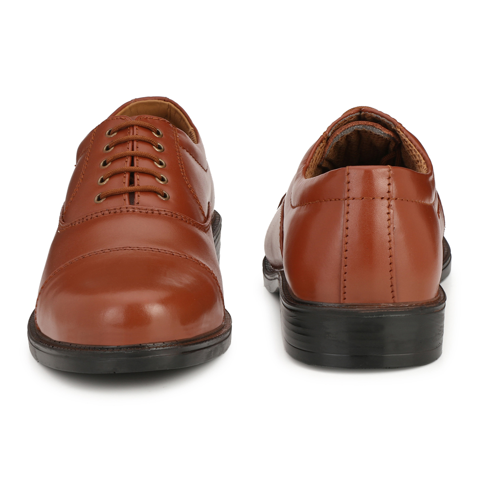 Mikaasa Police Lace Up Cut Shoes (Tan)