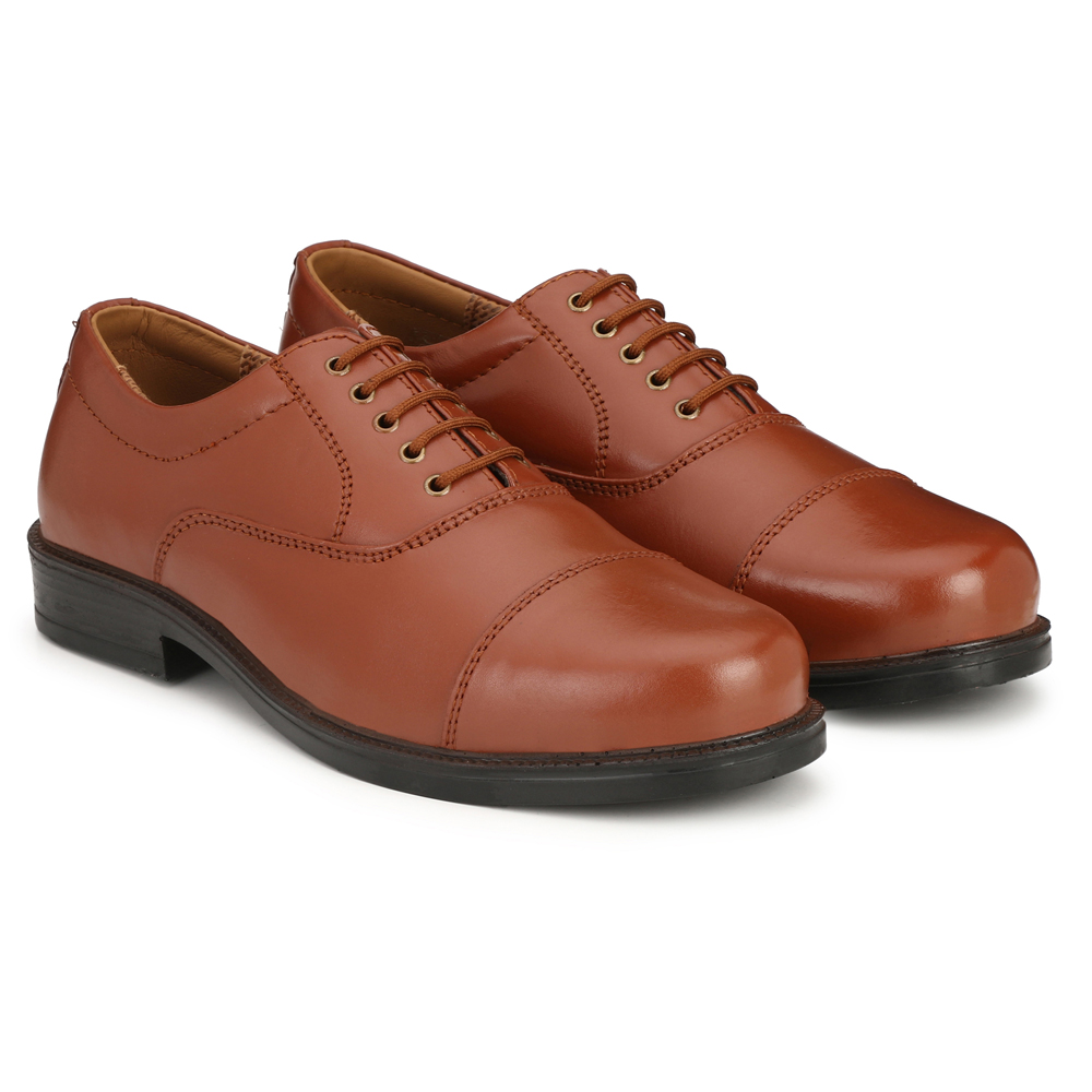 Mikaasa Police Lace Up Cut Shoes (Tan)