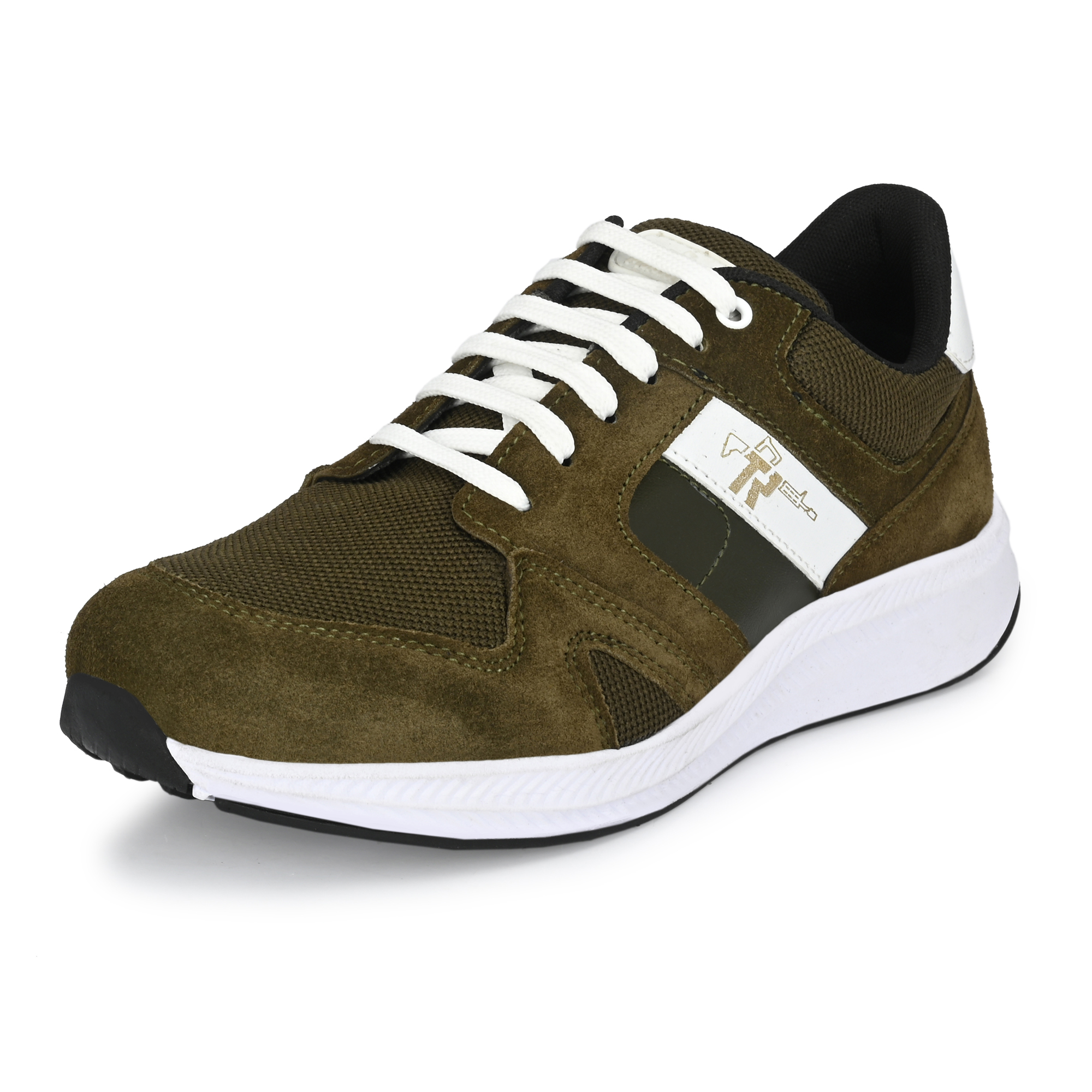 Mikaasa Men's Suede Leather Afterburn 4.0 Memory-Foam Lace-up Sneaker Sneakers for Men(HEENA BROWN)