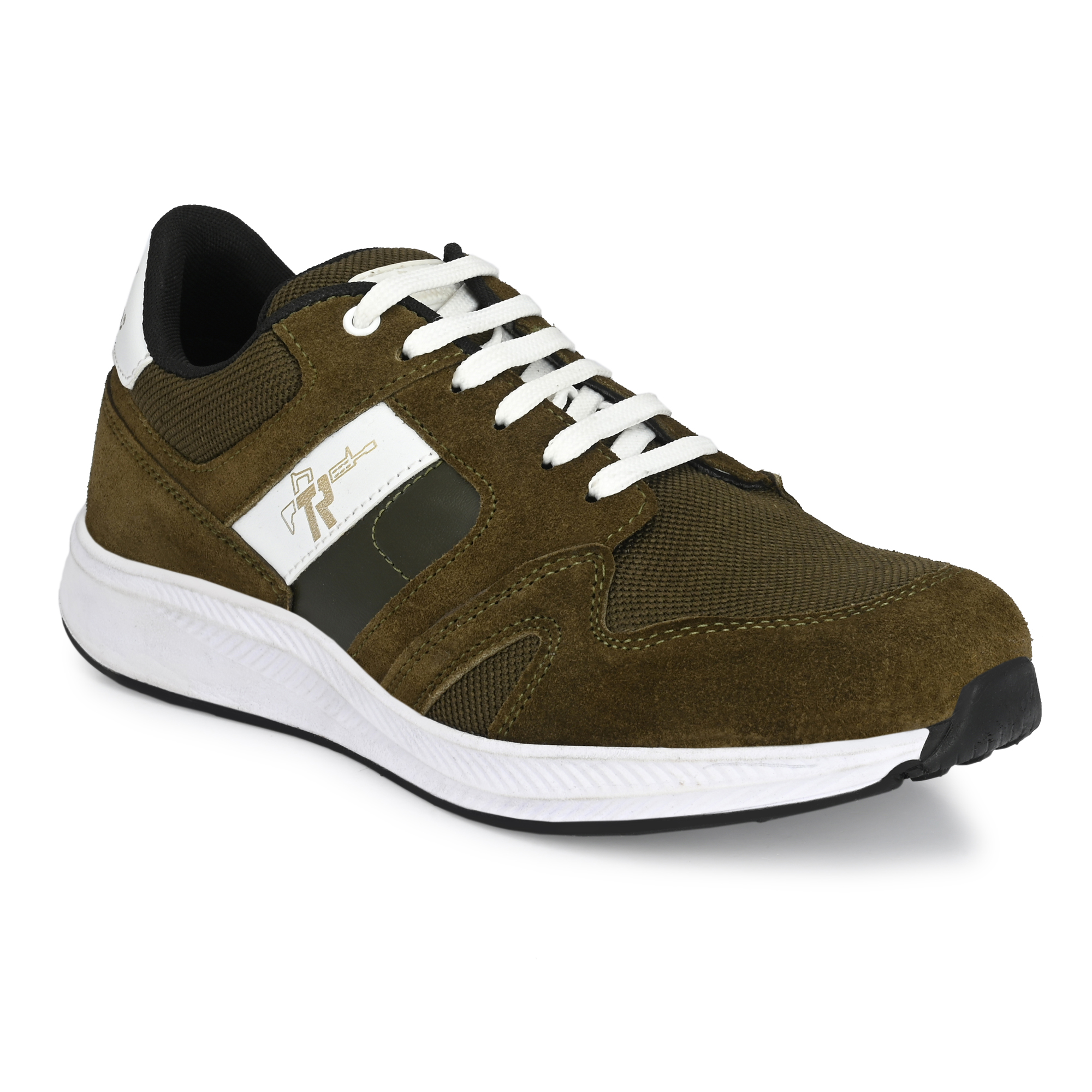 Mikaasa Men's Suede Leather Afterburn 4.0 Memory-Foam Lace-up Sneaker Sneakers for Men(HEENA BROWN)