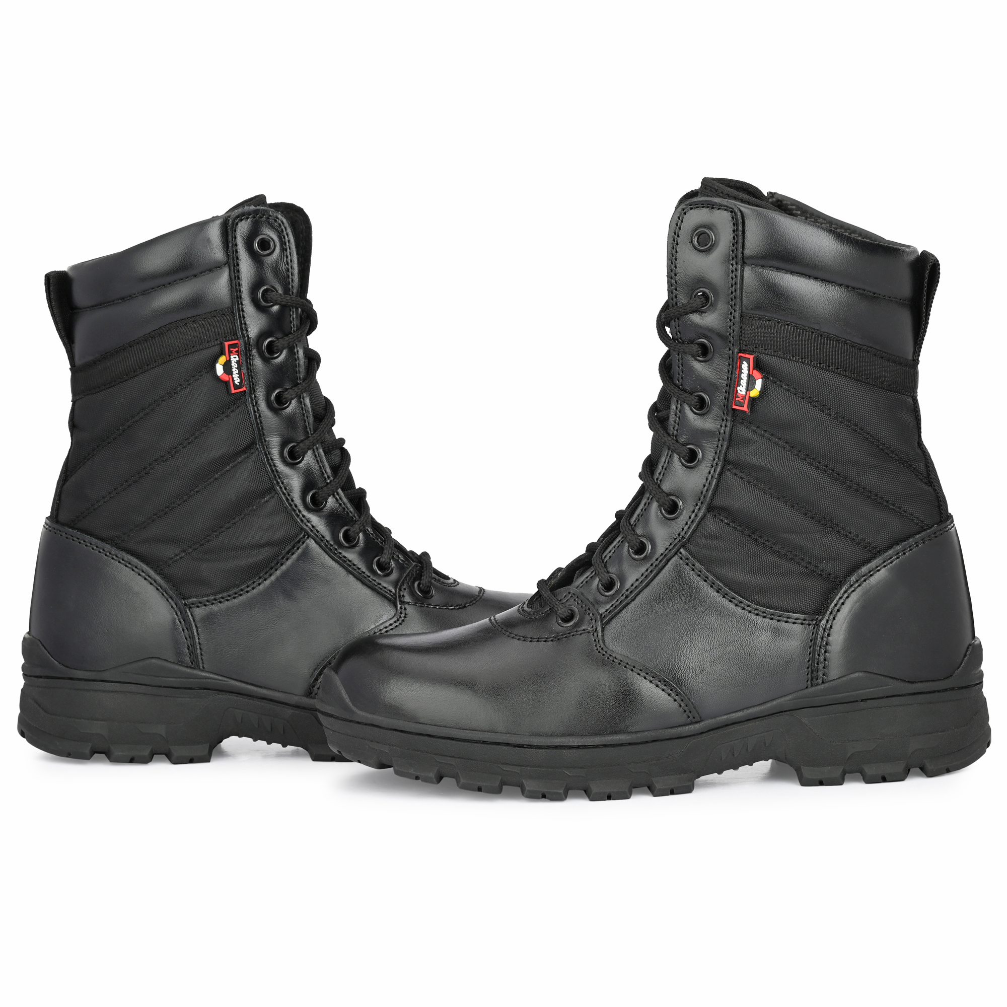 Mikaasa Rafale 8.0 Side Zip Military and Tactical Boots For Men (Black)