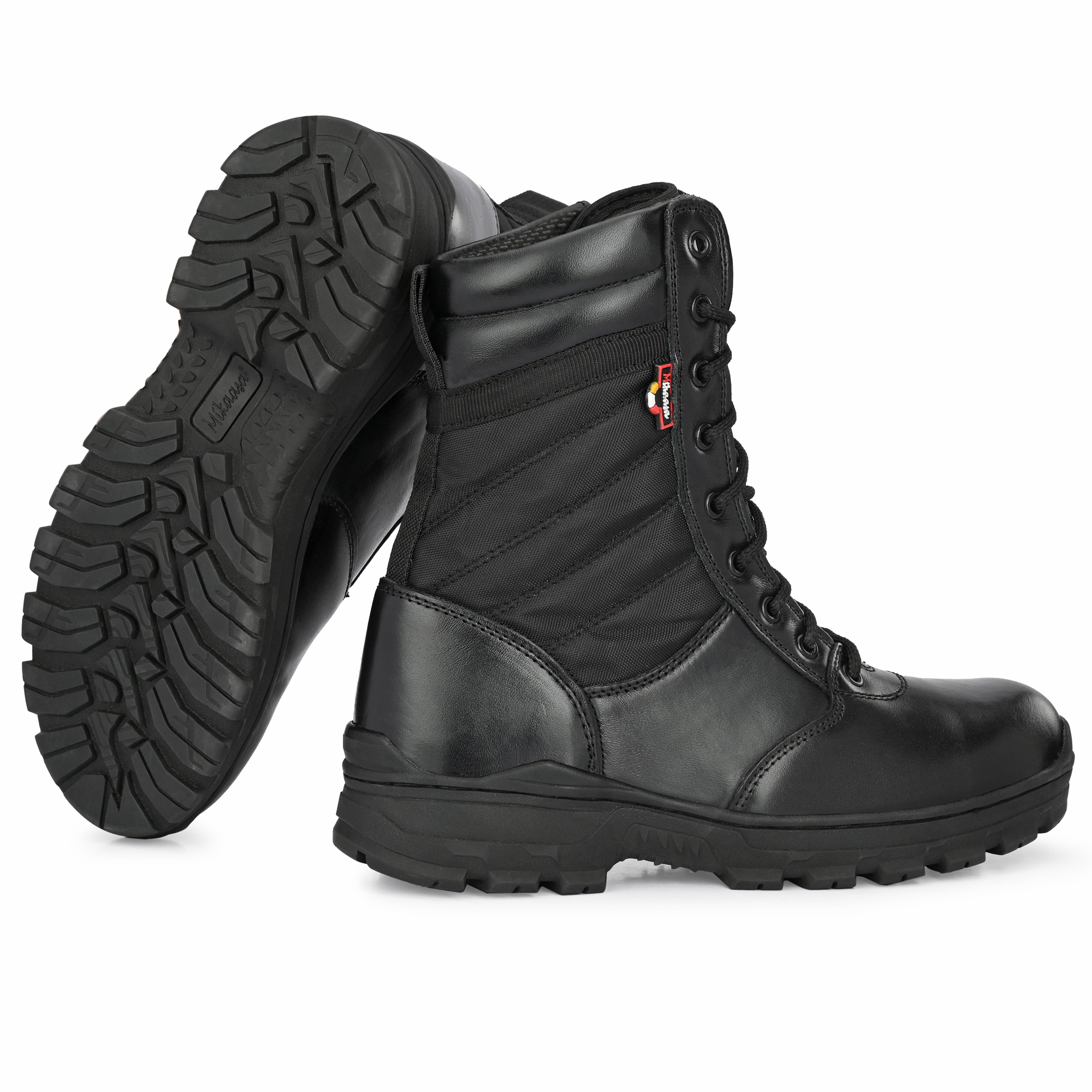 Mikaasa Rafale 8.0 Side Zip Military and Tactical Boots For Men (Black)