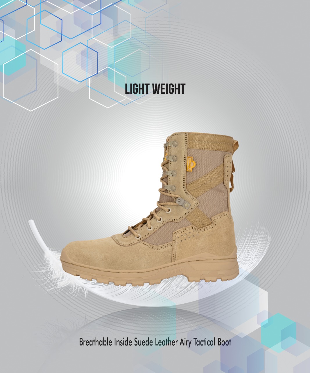 Mikaasa Alpha Aerolite 8.0 Military & Tactical Boot (Beige)
