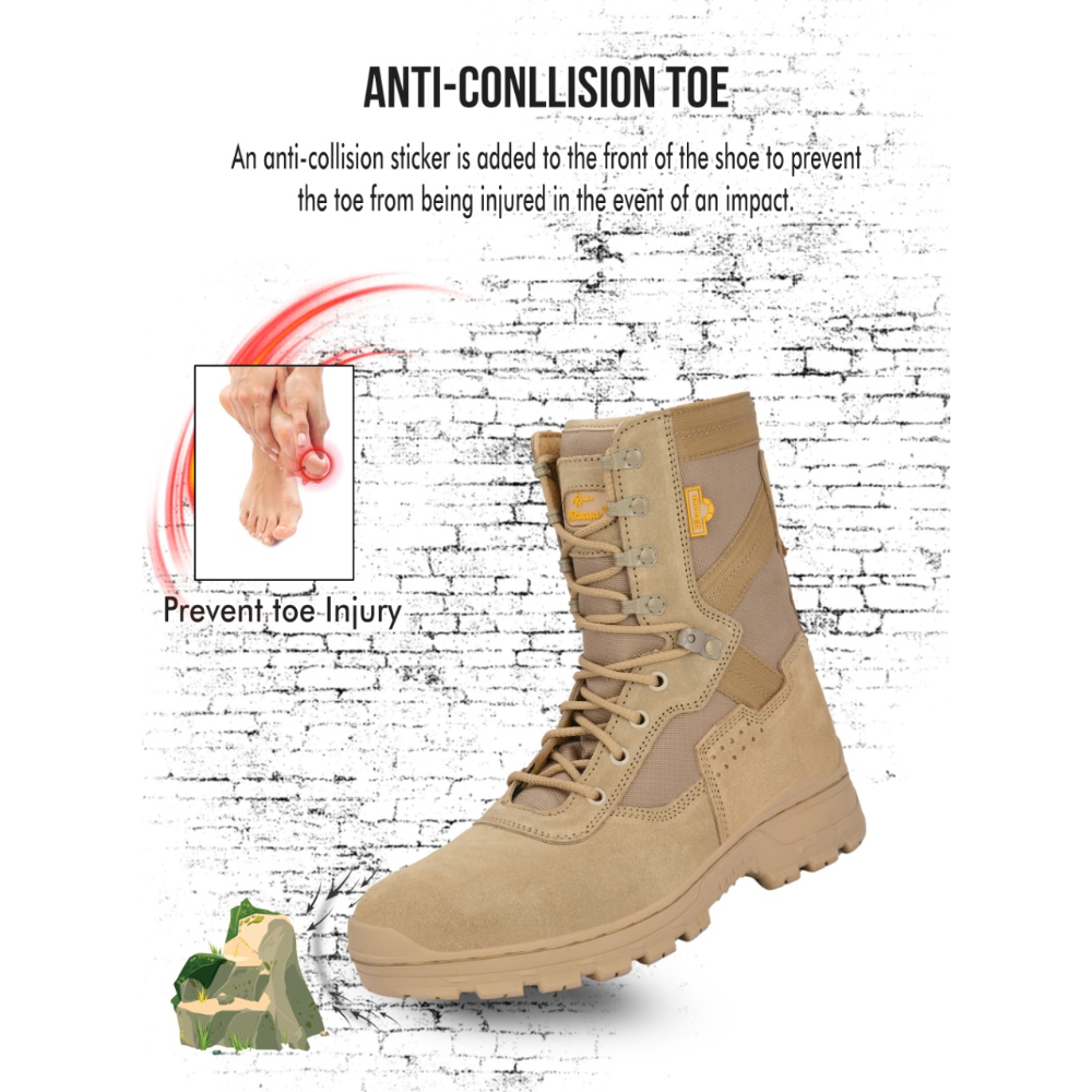 Mikaasa Alpha Aerolite 8.0 Military & Tactical Boot (Beige)