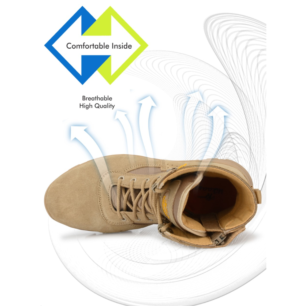 Mikaasa Alpha Aerolite 8.0 Military & Tactical Boot (Beige)