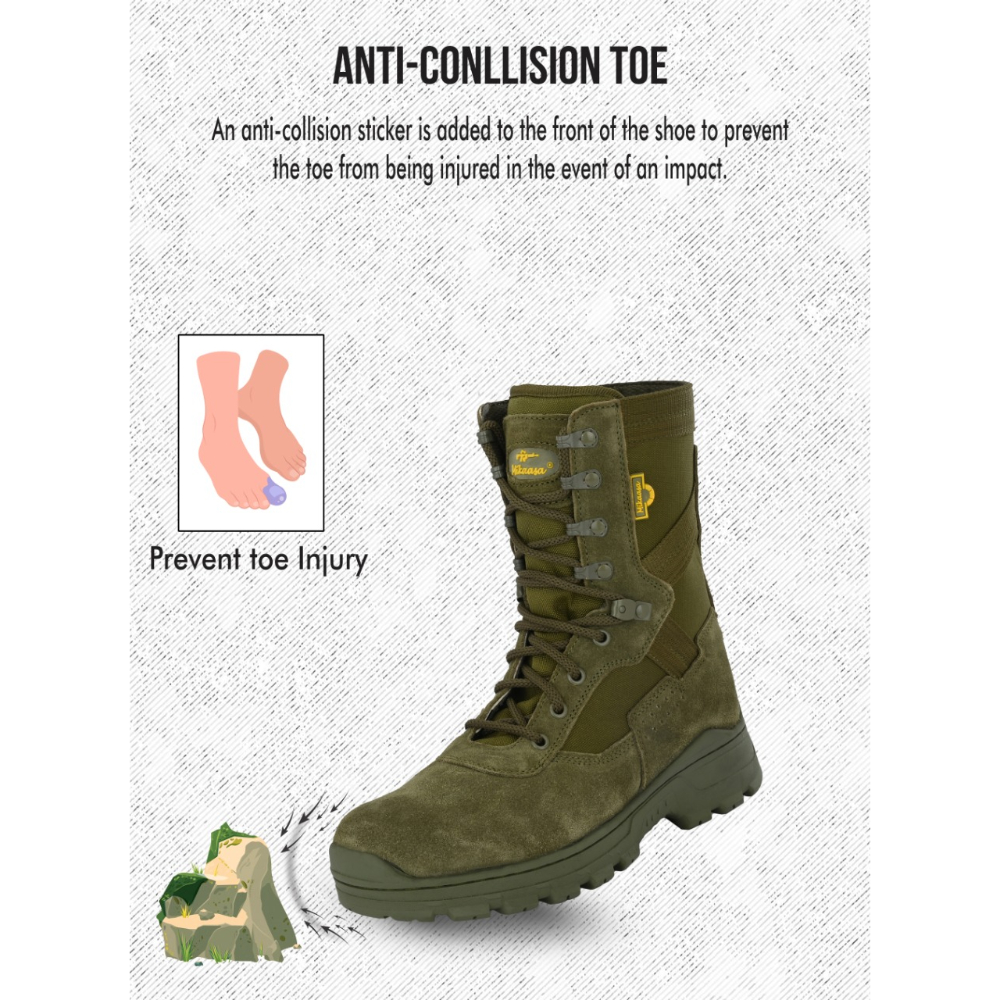 Mikaasa Alpha Aerolite 8.0 Military & Tactical Boot (Green)