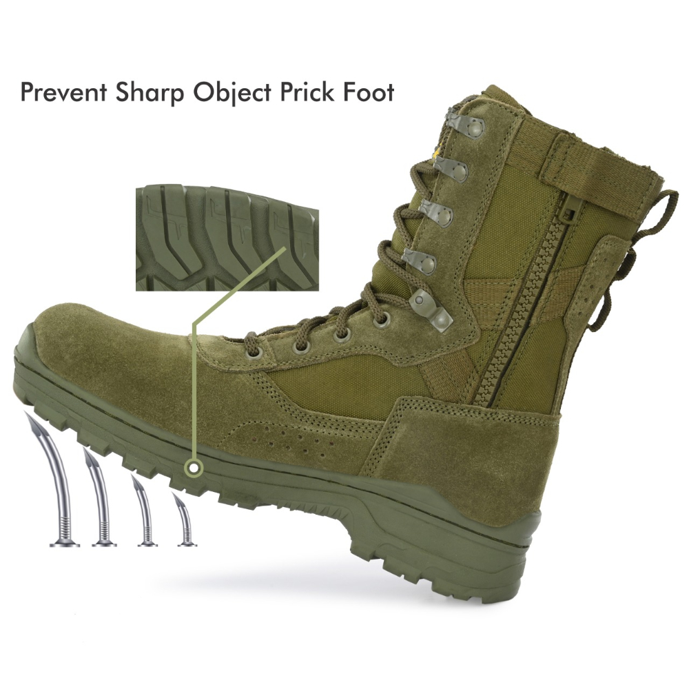Mikaasa Alpha Aerolite 8.0 Military & Tactical Boot (Green)
