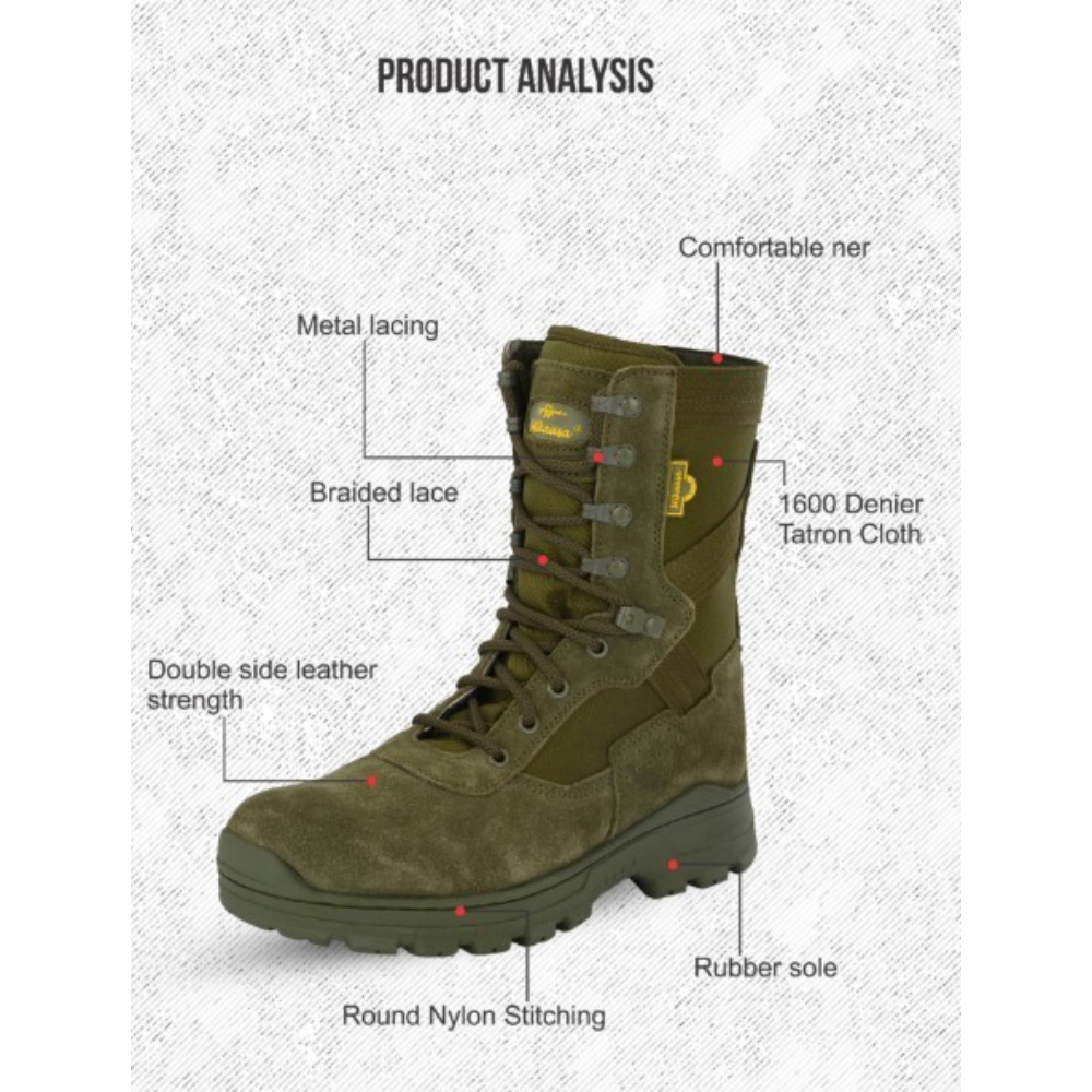 Mikaasa Alpha Aerolite 8.0 Military & Tactical Boot (Green)
