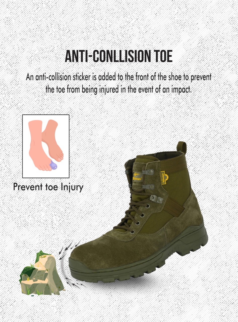 Mikaasa Alpha Aerolite 6.0 Military & Tactical Boot (Green)