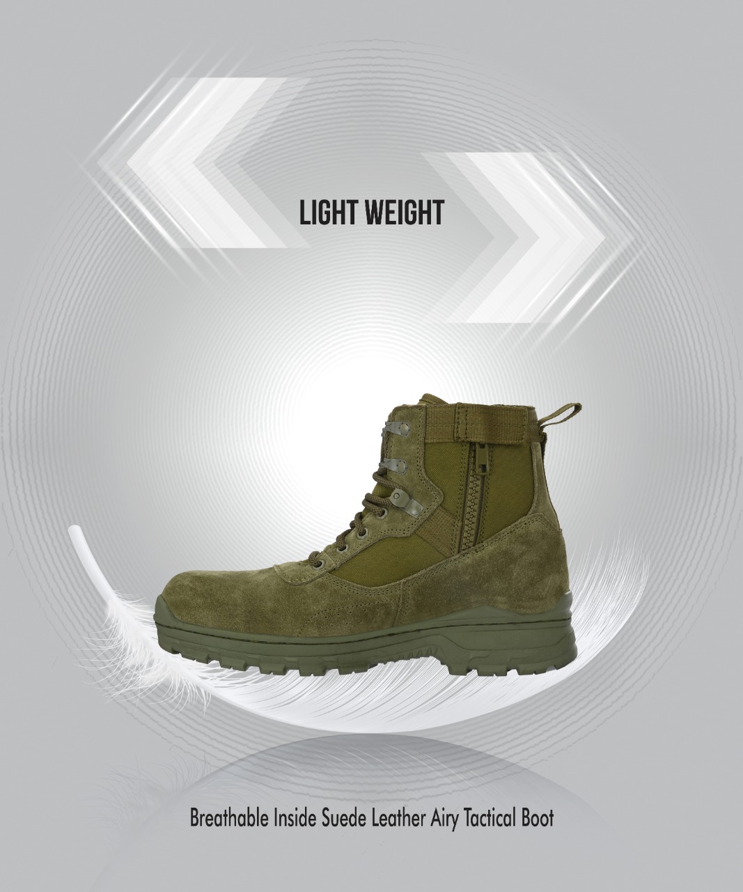 Mikaasa Alpha Aerolite 6.0 Military & Tactical Boot (Green)