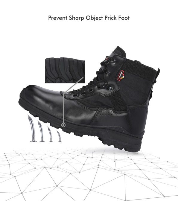 Mikaasa Alpha Aerolite 6.0 Military & Tactical Boot (BLACK)