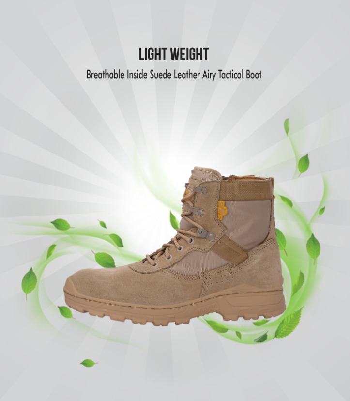 Mikaasa Alpha Aerolite 6.0 Military & Tactical Boot (Beige)