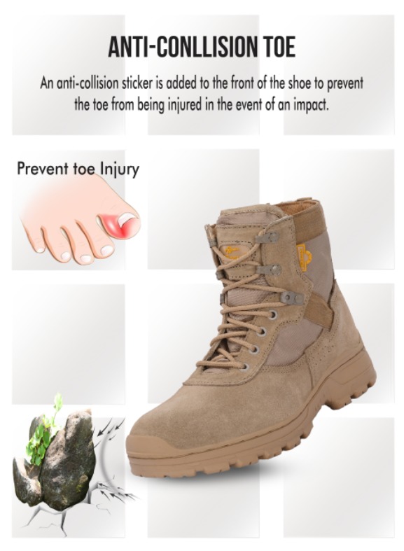 Mikaasa Alpha Aerolite 6.0 Military & Tactical Boot (Beige)