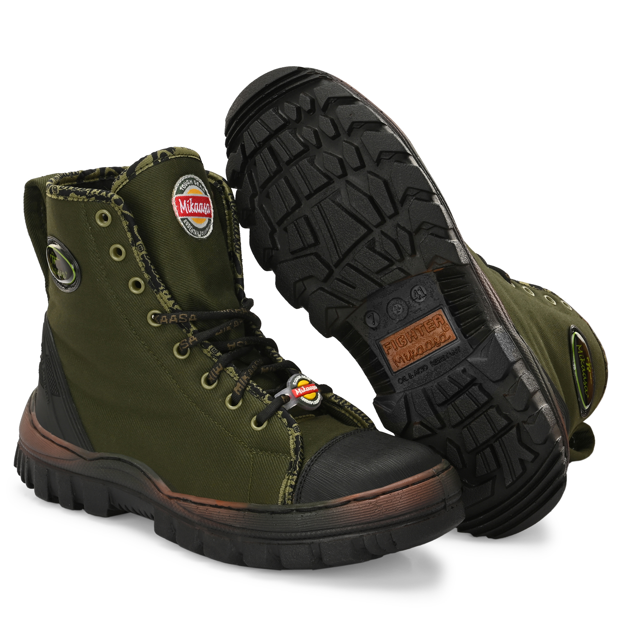 Mikaasa Men's Jungle Fighter Boots, Army Military Boots