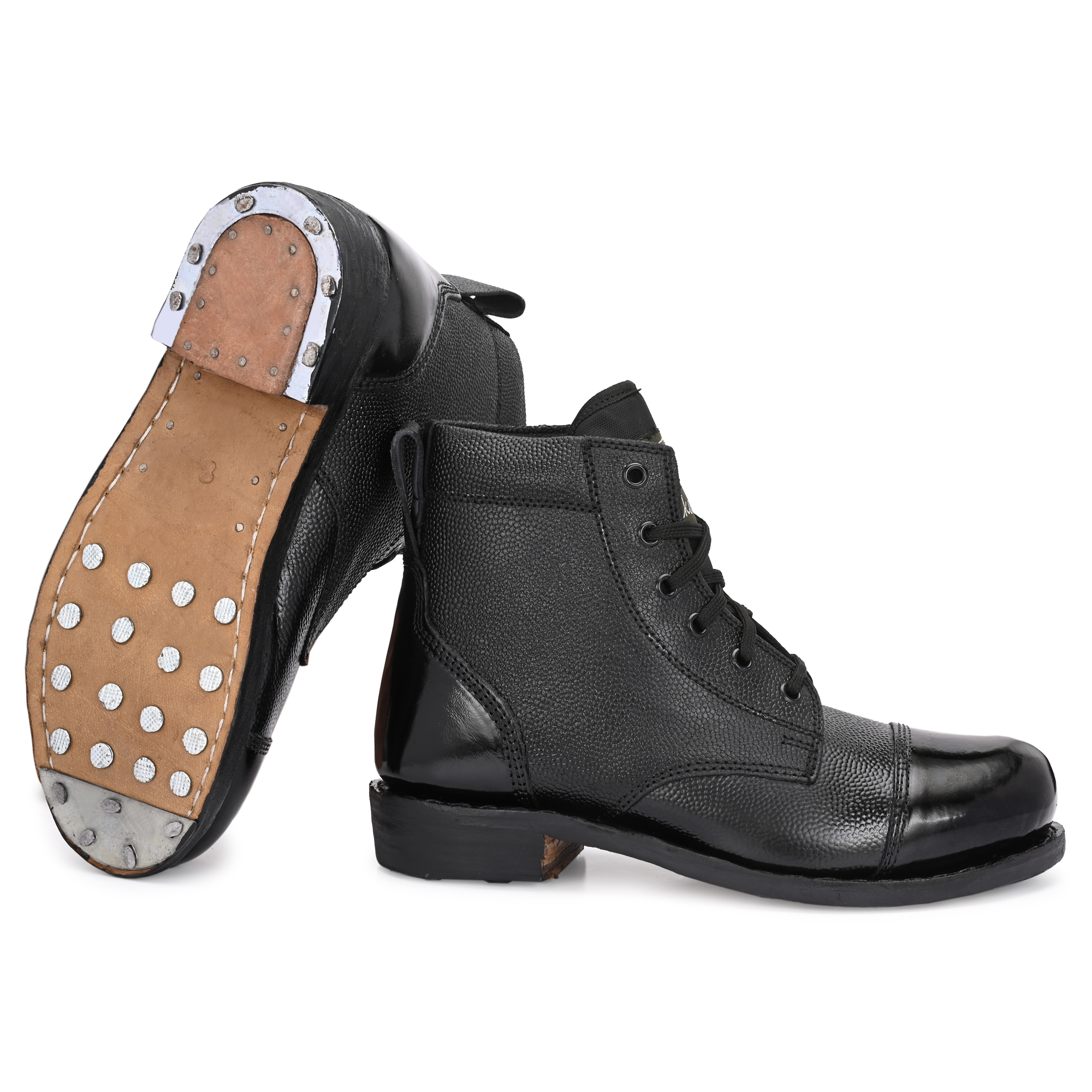 Mikaasa Men's Black Ammunition Ankle Military and Tactical Boots For Men