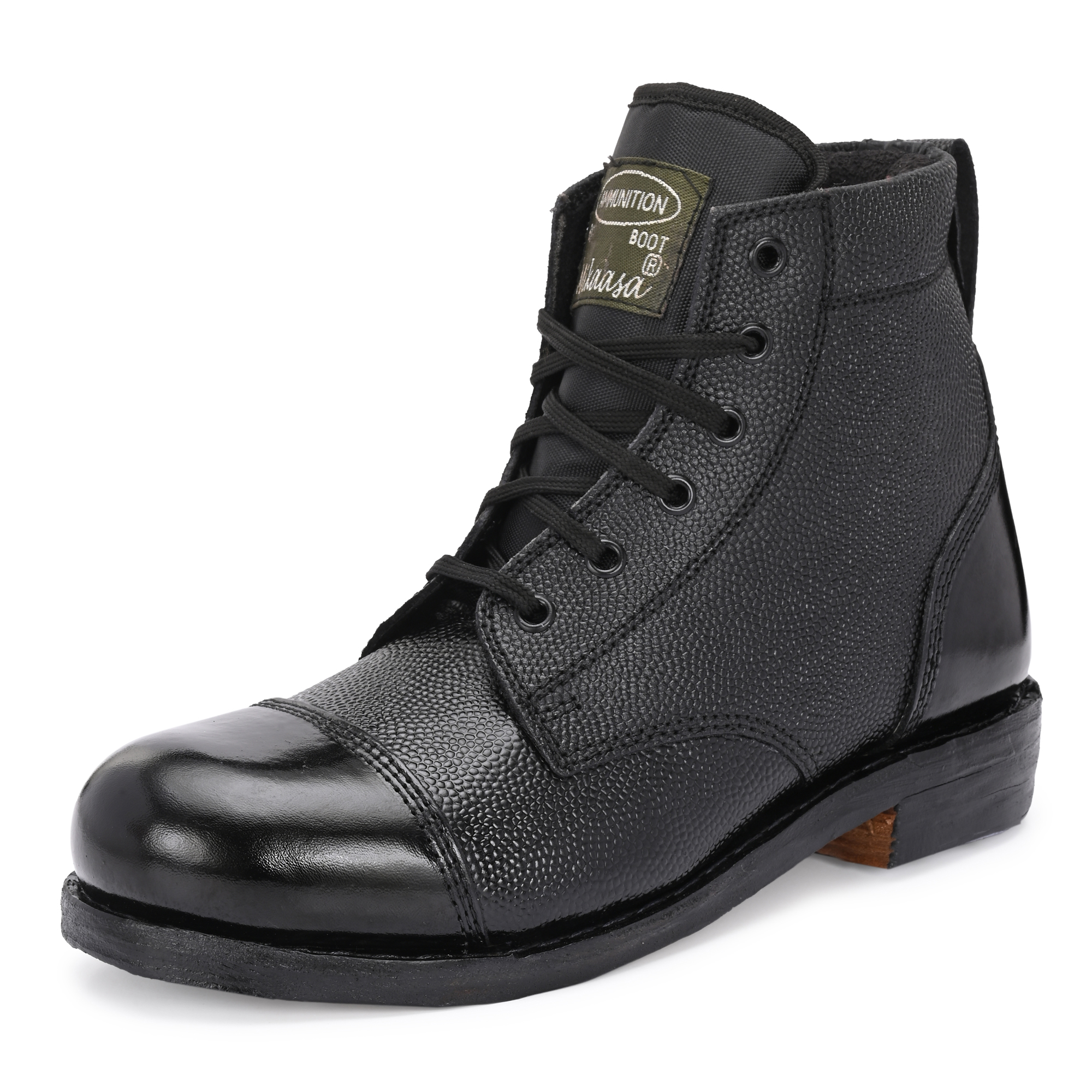 Mikaasa Men's Black Ammunition Ankle Military and Tactical Boots For Men