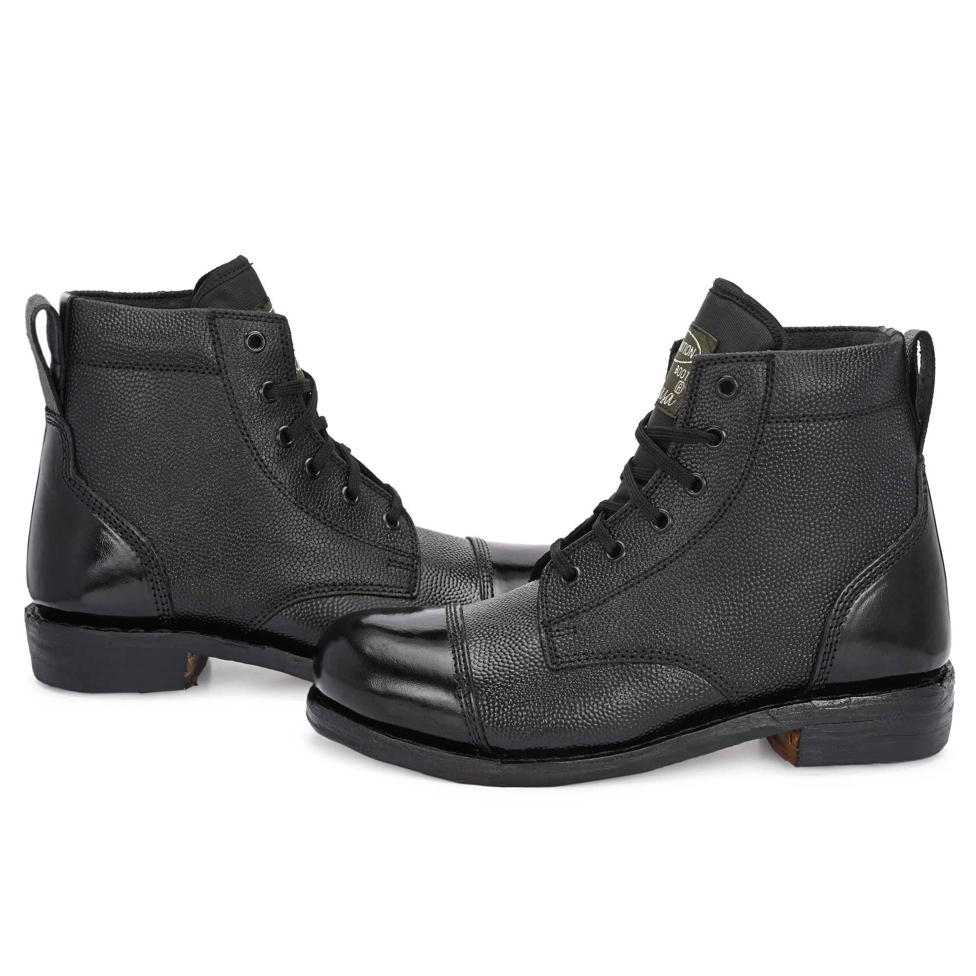 Mikaasa Men's Black Ammunition Ankle Military and Tactical Boots For Men